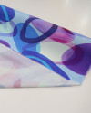 Tecido Viscose Italiano Arcos Flutuantes em Aquarela Tons Frios