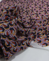 Tecido Crepe Chiffon Texturizado Italiano Mico Estampa Rosa