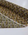 Tecido Crepe Chiffon Texturizado Italiano Micro Estampa Amarelo