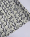 Tecido Cetim Italiano Multi Floral Amarelo Requinte e Cinza
