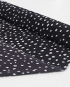 Tecido Crepe GGT Italiano Pingos Branco e Preto