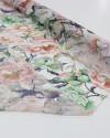 Tecido Crepe Chiffon Italiano Tapete Floral Colorido