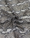 Tecido Crepe Chiffon Italiano Animal Print Pele de Cobra