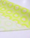Tecido Viscose Italiano Anéis em Neon e Bege