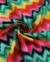 Tecido Linho Misto Premium Lisras em Chevron Colorido
