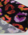 Tecido Viscose Premium Animal Print Abstrato Colorido e Preto
