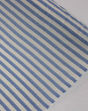 Tecido Tricoline Verano Premium Listras Verticais Azul Celeste e Offwhite
