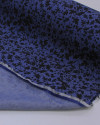 Tecido Tencel Micro Ramos Preto e Azul Marinho Noite