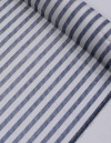 Tecido Linho Misto Listrado Azul Marinho e Branco
