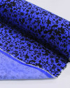 Tecido Tencel Micro Ramos Preto e Azul Bic