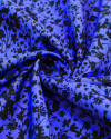 Tecido Tencel Micro Ramos Preto e Azul Bic