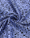 Tecido Viscose Micro Ramos Delicados Preto e Azul Ardósia