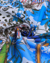 Tecido Crepe Silk Multi Floral Colorida e Branco