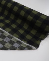 Tecido Viscose Quadriculado Preto e Verde