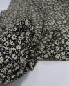 Tecido Viscose Texturizada Liberty Vanila e Preto