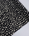 Tecido Viscose Macro Pingos Offwhite e Preto