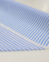 Tecido Viscose Texturizada Listrado Azul e Branco