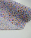 Tecido Viscose Texturizada Floral Liberty Tons de Rosa e Azul