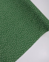 Tecido Viscose Texturizada Micro Poá Creme e Verde Musgo