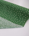Tecido Viscose Texturizada Micro Poá Creme e Verde Musgo