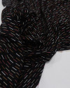 Tecido Viscose Texturizada Riscos Caramelo, Coral e Creme