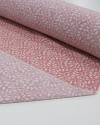 Tecido Viscose Texturizada Ramos Ondulados Creme e Rosé