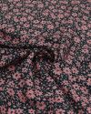 Tecido Viscose Texturizada Liberty Rosé e Verde Esmeralda