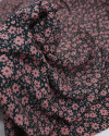Tecido Viscose Texturizada Liberty Rosé e Verde Esmeralda