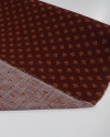 Tecido Viscose Texturizada Estampa Vintage Caramelo e Chocolate