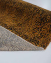 Tecido Viscose Micro Animal Print Preto e Amarelo Queimado