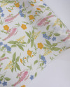 Tecido Viscose Texturizada Jardim Floral Candy Color