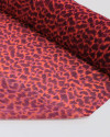 Tecido Crepe Chiffon Animal Print Roxo e Vermelho
