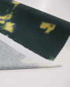 Tecido Linho Misto Italiano Pintura Tie Dye Amarelo e Verde