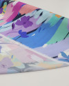 Tecido Viscose Italiano Pintura Floral Abstrata Colorido