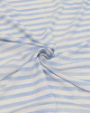 Tecido Viscose Texturizada Listrado Azul Claro Estonado e Branco