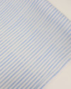 Tecido Viscose Texturizada Listrado Azul Claro Estonado e Branco