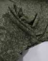 Tecido Viscose Texturizada Micro Pingos Irregulares Creme e Verde Musgo (1m)