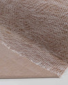 Tecido Malha Tweed Risca Offwhite e Caramelo