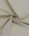 Tecido Crepe Koshibo Leve Polka Dots Preto e Bege