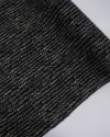 Tecido Viscose Texturizada Listras em Chevron Vanila Mescla e Preto