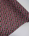 Tecido Crepe Koshibo Leve Tapete Floral Colorido e Preto