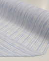 Tecido Crepe Koshibo Leve Listrado Tons de Azul