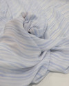 Tecido Crepe Koshibo Leve Listrado Tons de Azul