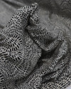 Tecido Viscose Circulados Pontilhados Preto e Vanila