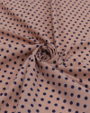 Tecido Crepe Bubble Micro Poá Azul Marinho e Rosé