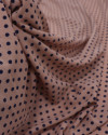 Tecido Crepe Bubble Micro Poá Azul Marinho e Rosé