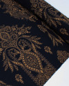 Tecido Viscose Arabescos em Cashmere Argila e Preto
