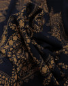 Tecido Viscose Arabescos em Cashmere Argila e Preto