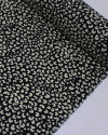 Tecido Viscose Animal Print Offwhite e Preto