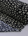 Tecido Viscose Animal Print Offwhite e Preto